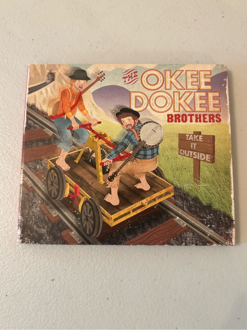 The Okee Dokee Brothers 'Take It Outside' Blue Grass CD for children